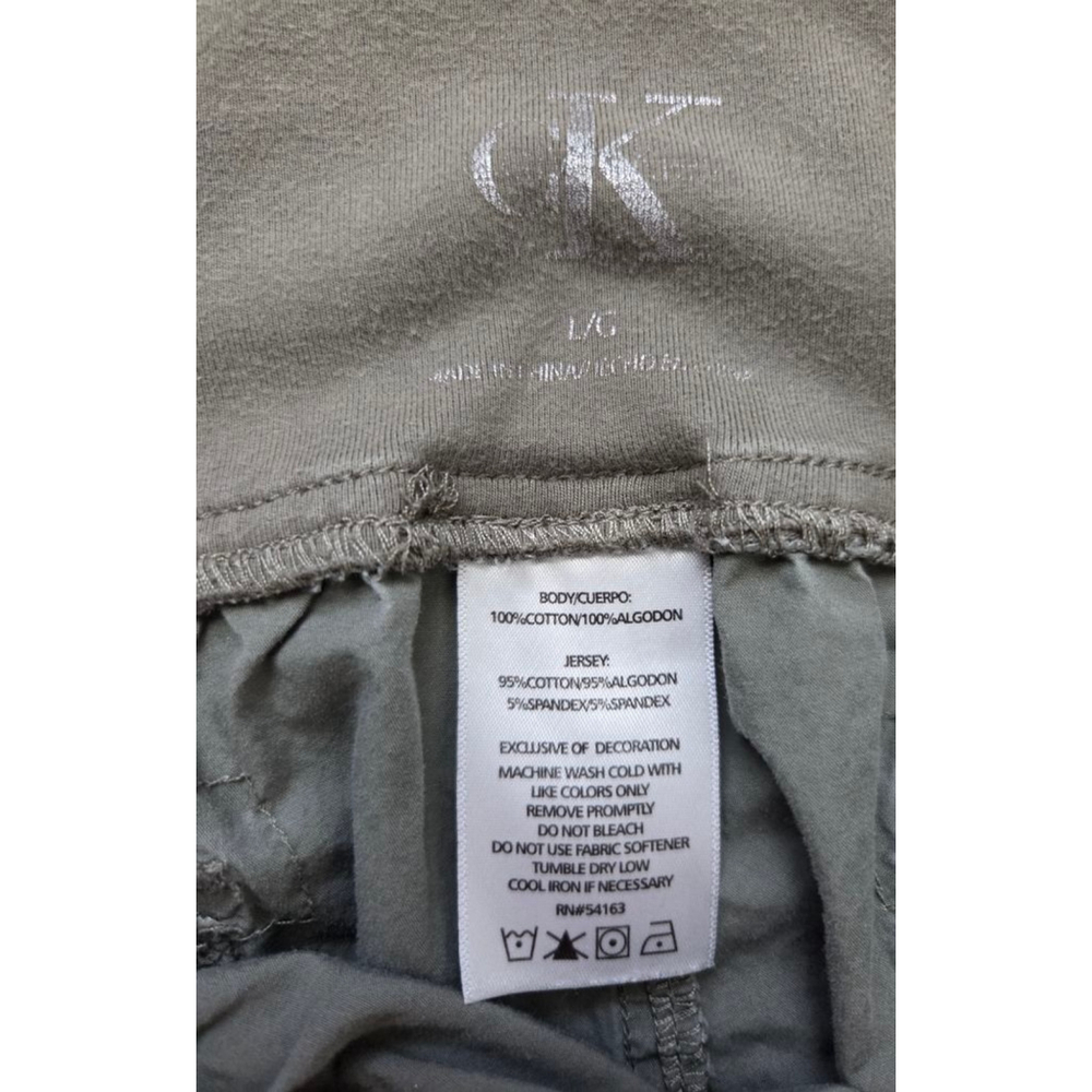 Women's Calvin Klein Maternity Cargo Shorts L Khaki - Picture 3 of 4